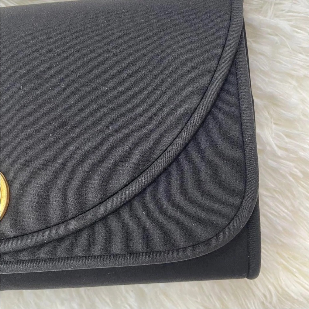Gucci Black Clutch with Gold Chain Accent - Picture 6 of 13